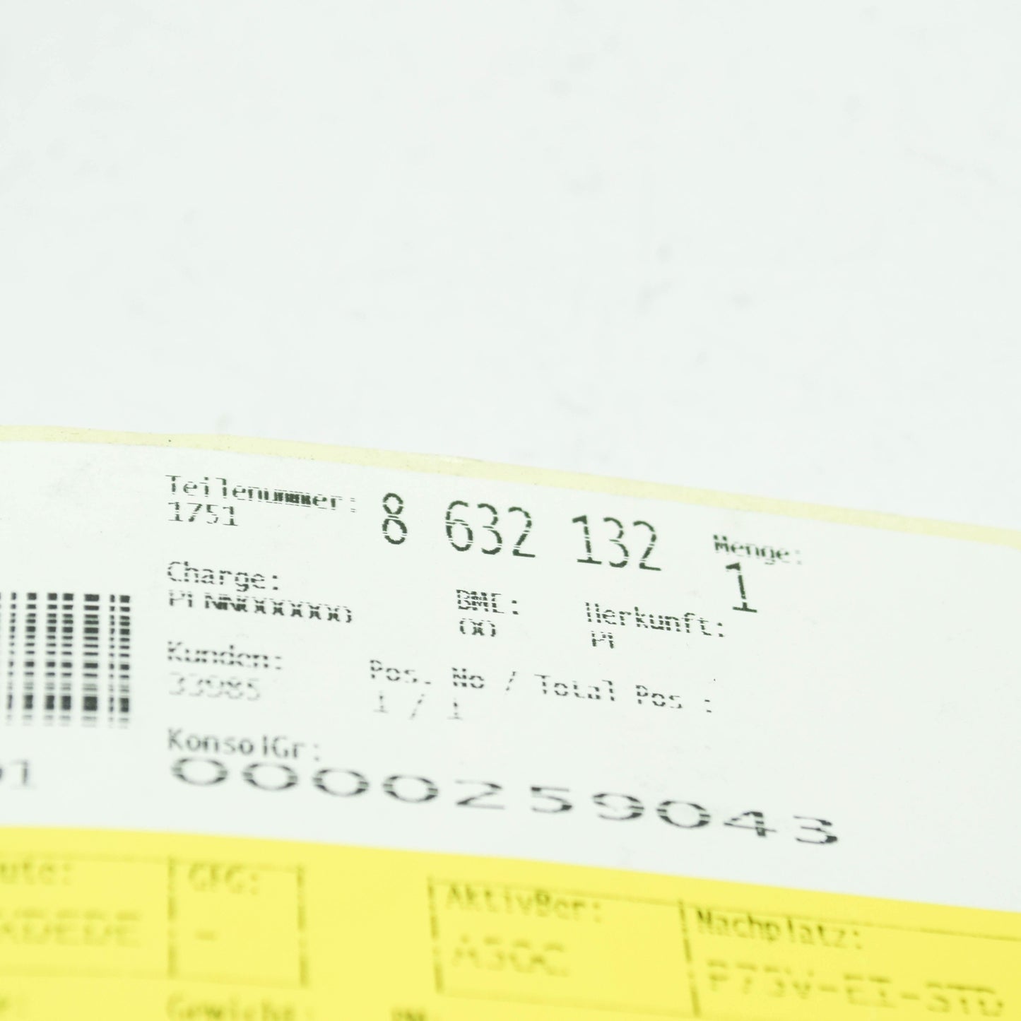 new bmw 5 g30 charge air cooler bracket 17518632132 8632132 original