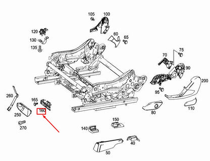 NEW MERCEDES-BENZ ML W166 FIRE EXTINGUISHER MOUNT BRACKET A1668601414 ORIGINAL