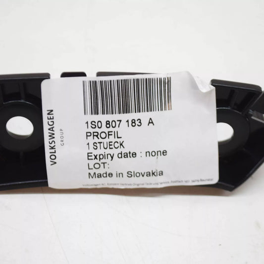 NEW VOLKSWAGEN UP FRONT LEFT BUMPER GUIDE PROFILE 1S0807183A ORIGINAL
