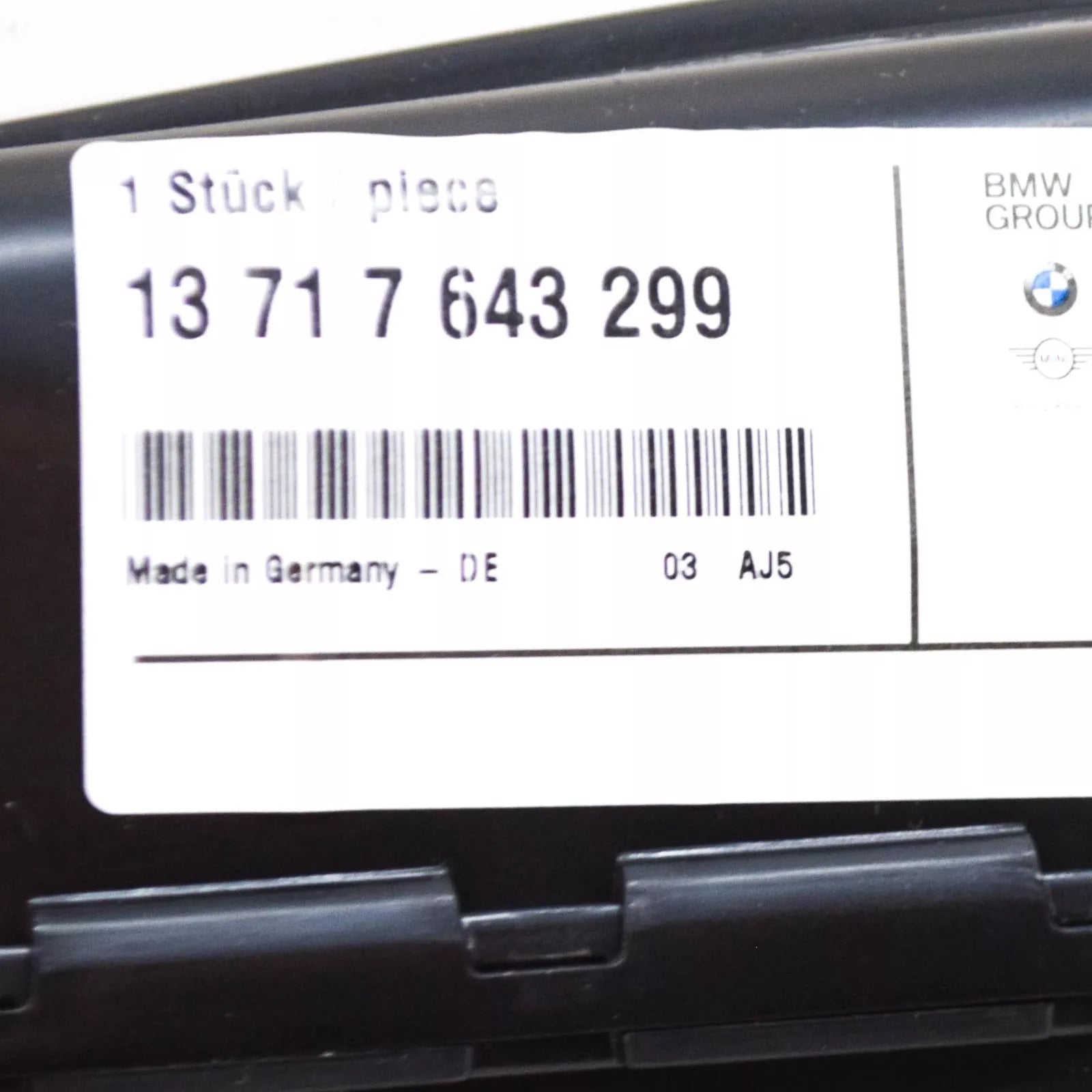 NEW BMW 5 G30 2.0 PETROL 185KW AIR INTAKE DUCT 13717643299 2016 ORIGINAL