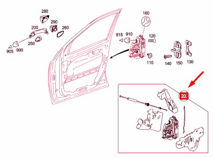 NEW MERCEDES-BENZ ML W164 FRONT RIGHT DOOR LOCK RHD A1647201635 ORIGINAL