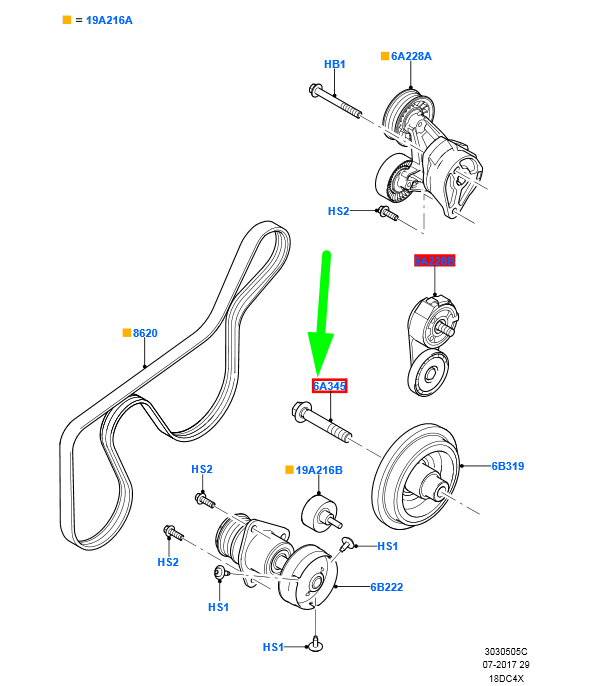 new ford focus mk2 crankshaft pulley bolt 1139286 1s4q-6a345-aa original
