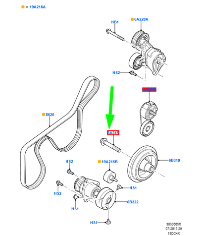 new ford focus mk2 crankshaft pulley bolt 1139286 1s4q-6a345-aa original