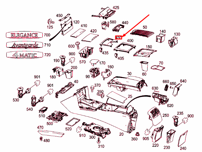 NEW MERCEDES-BENZ E W212 SHIFT LEVER COVER A2126800627 ORIGINAL