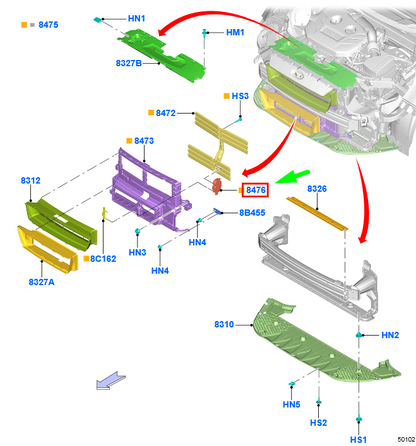new ford galaxy mk3 temperature control actuator assy 1879676 original