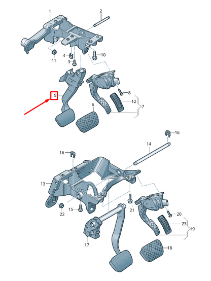 new audi q8 4m brake pedal 4m1723140 original
