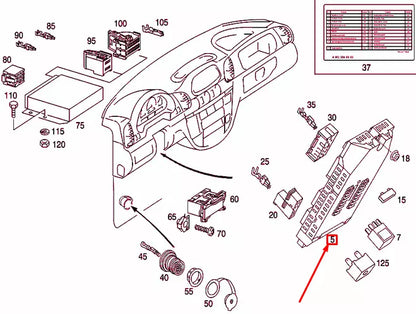 NEW MERCEDES-BENZ G W463 FUSE BOX A9015400350