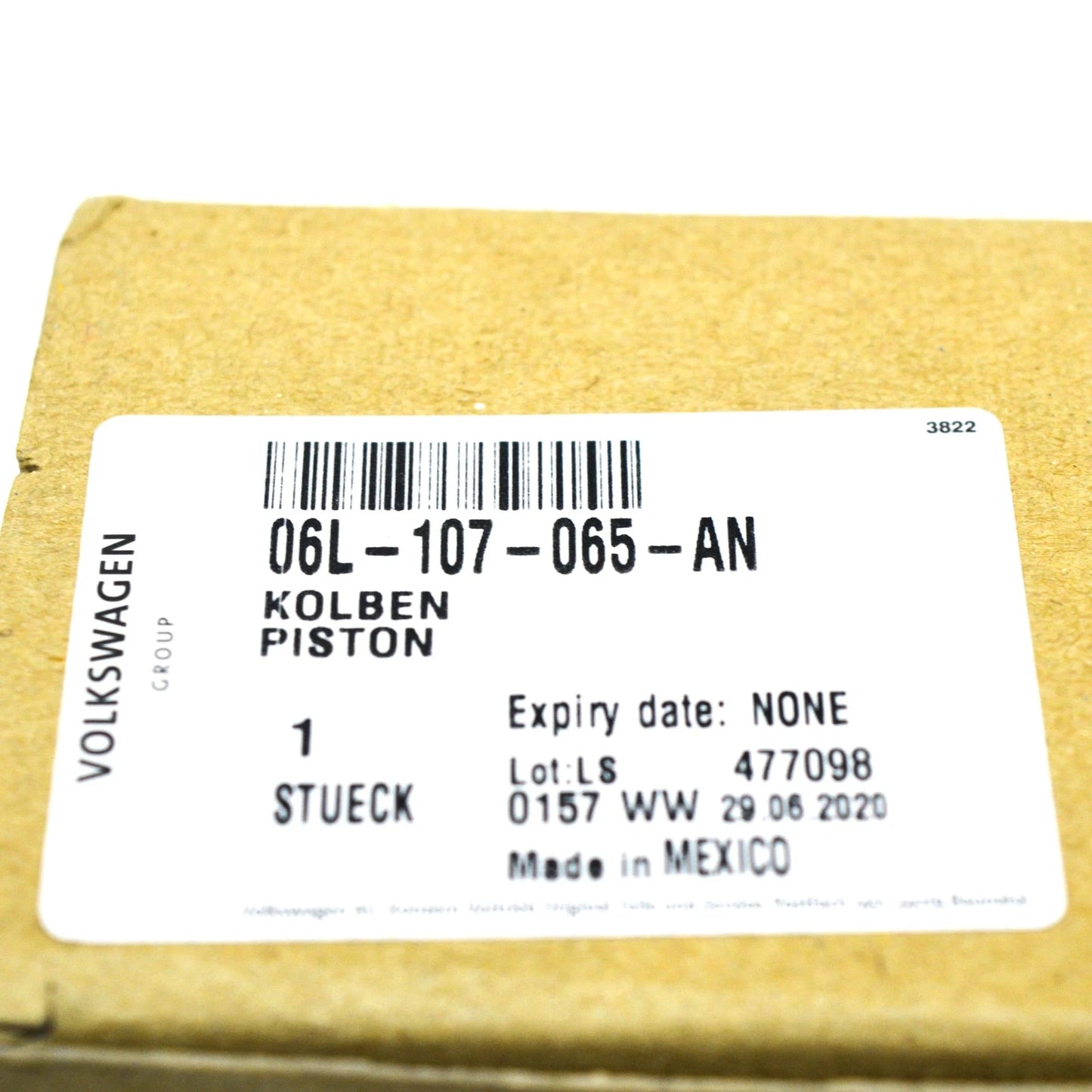 NEW VOLKSWAGEN TIGUAN AD ENGINE PISTON 06L107065AN ORIGINAL