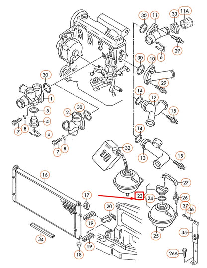 NEW VOLKSWAGEN TRANSPORTER T4 EXPANSION TANK CAP 1H0121321C ORIGINAL