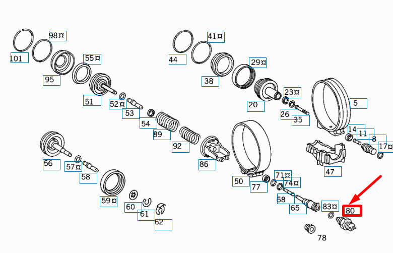 NEW MERCEDES-BENZ SL TRANSMISSION OVERLOAD PROTECTOR SWITCH A0035452514 ORIGINAL