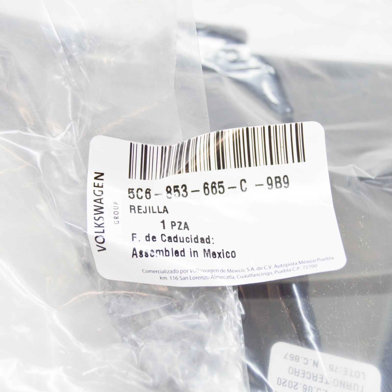 NEW VOLKSWAGEN JETTA A6 MK6 FRONT LEFT GTI VENT GRILLE 5C6853665C9B9 ORIGINAL