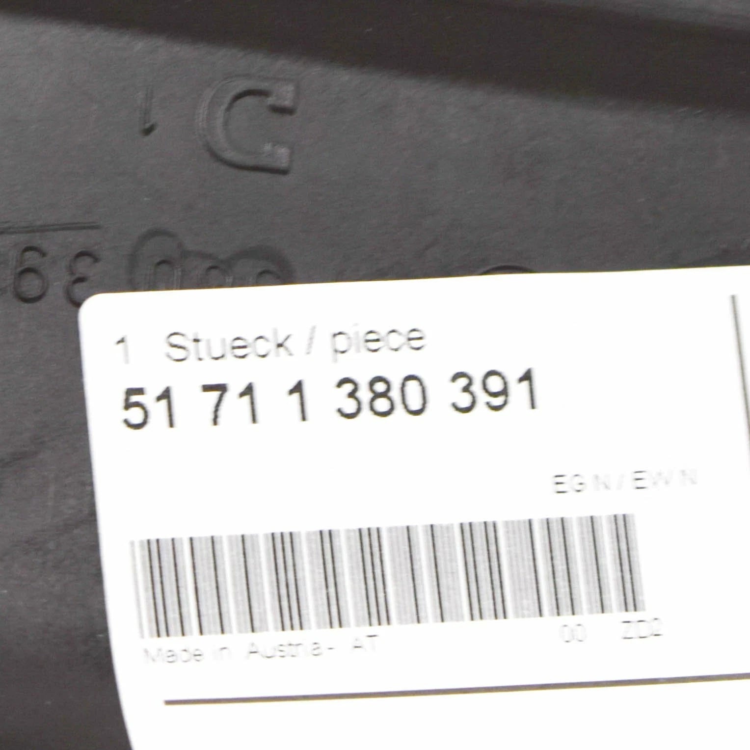 NEW BMW 3 E30 ENGINE WIRING HARNESS COVER 51711380391 1380391