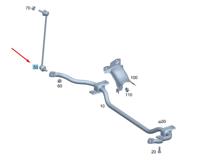 NEW MERCEDES-BENZ VITO W447 FRONT LEFT TORSION BAR LINKAGE A4473200089
