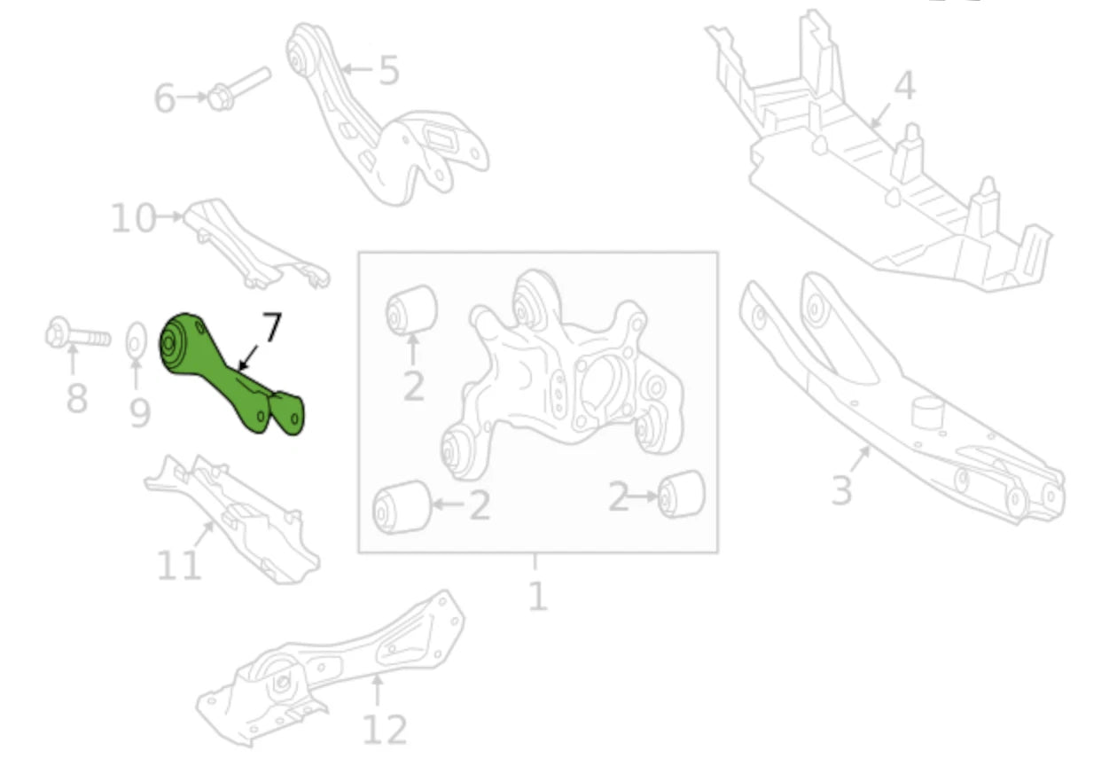 NEW MERCEDES-BENZ A W177 REAR SUSPENSION TIE ROD A2473501800 ORIGINAL