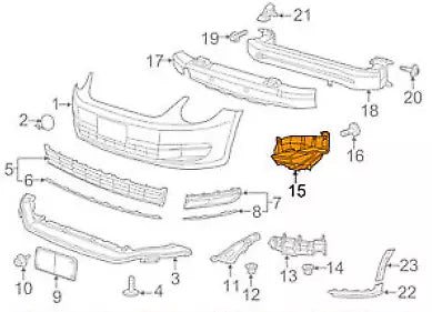 NEW VOLKSWAGEN BEETLE 5C1 LEFT SIDE HEADLIGHT BRACKET 5C5807261