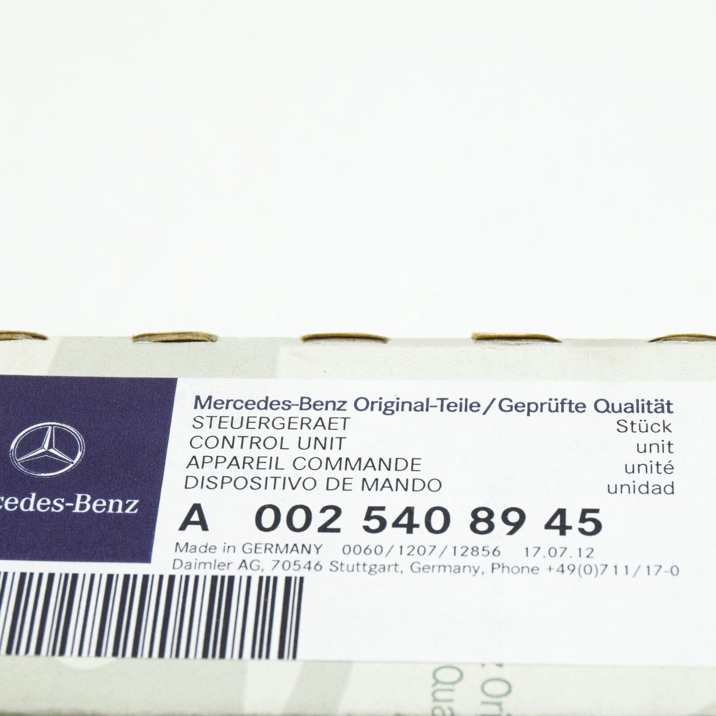 NEW MERCEDES-BENZ SL AMG R230 FUEL PUMP CONTROL UNIT A0025408945 ORIGINAL