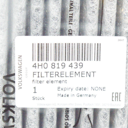 NEW AUDI A6 C7 AIR SALOON CABIN FIITER 4H0819439 ORIGINAL