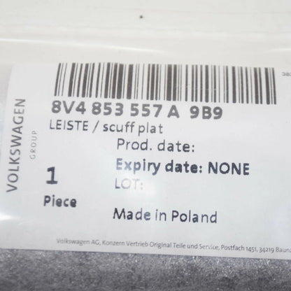 NEW AUDI A3 8V REAR LEFT SILL TRIM STRIP 8V4853557A9B9 ORIGINAL