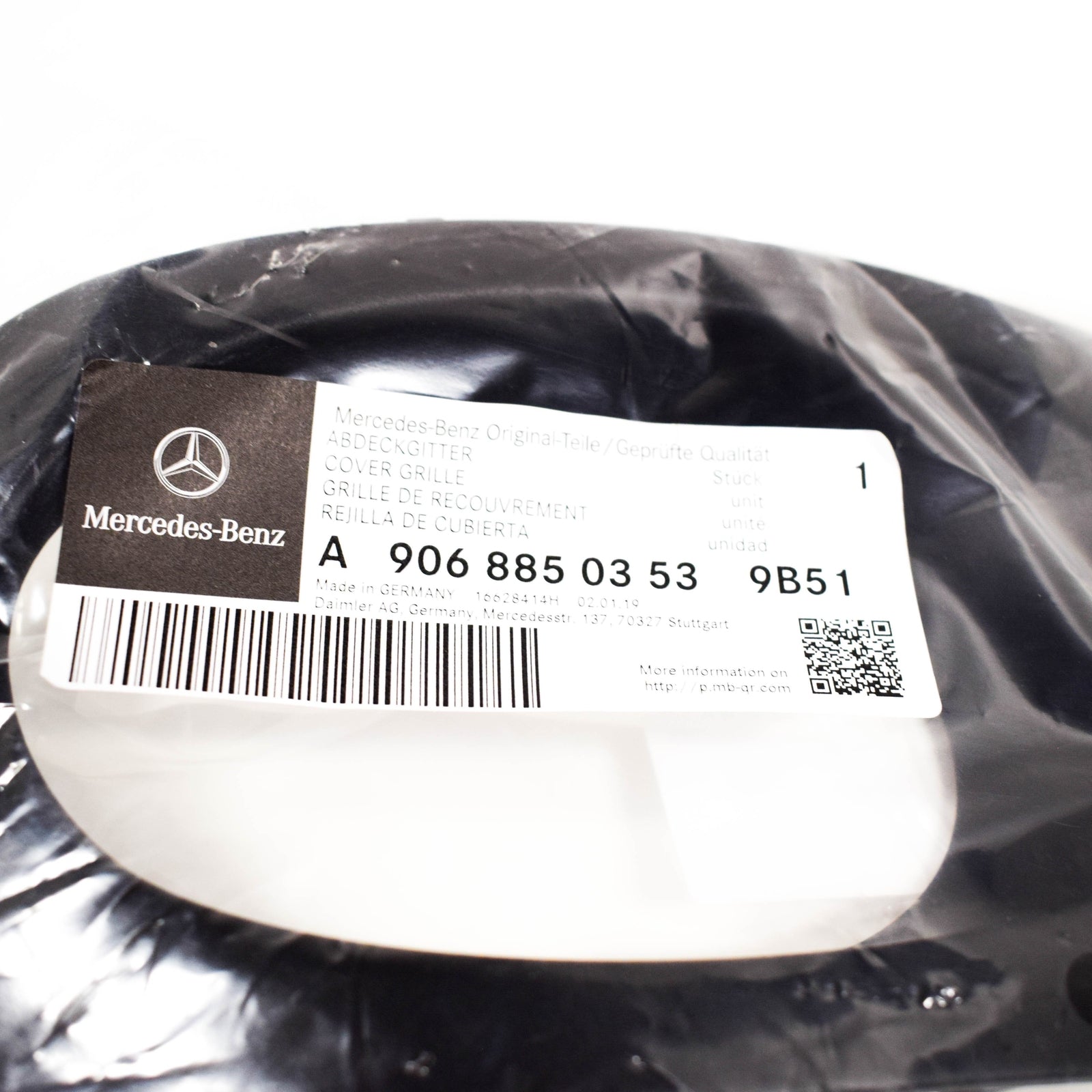 NEW MB SPRINTER W906 FRONT RIGHT FOG LIGHT TRIM BEZEL A90688503539B51 ORIGINAL