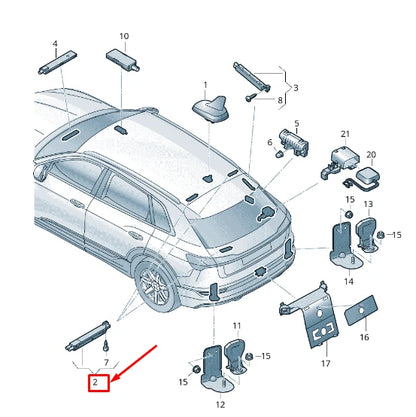 NEW AUDI E-TRON GEN REAR LEFT ANTENNA AMPLIFIER 4KE035225J