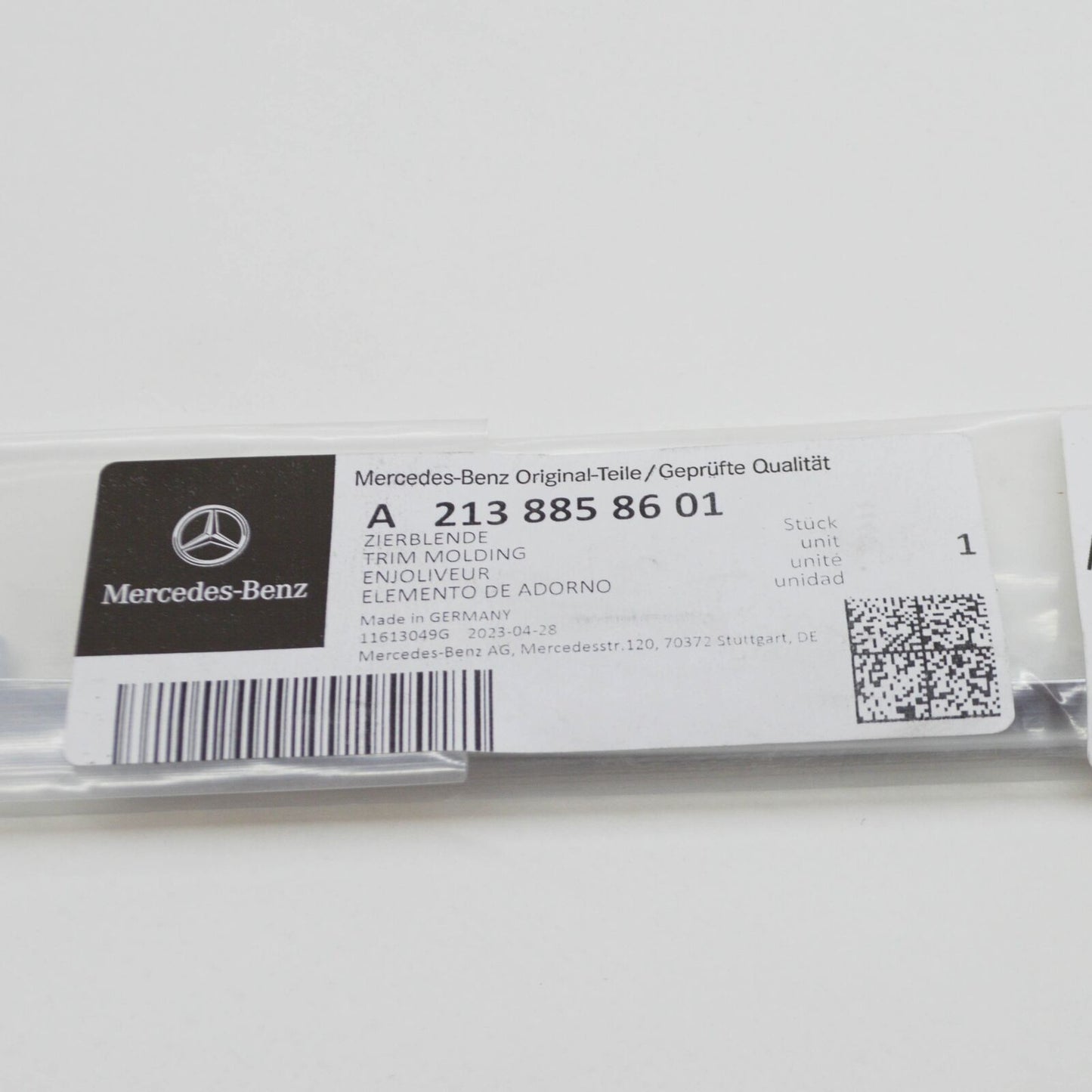 NEW MERCEDES-BENZ E W213 FRONT BUMPER LEFT BOTTOM TRIM A2138858601 2015 ORIGINAL