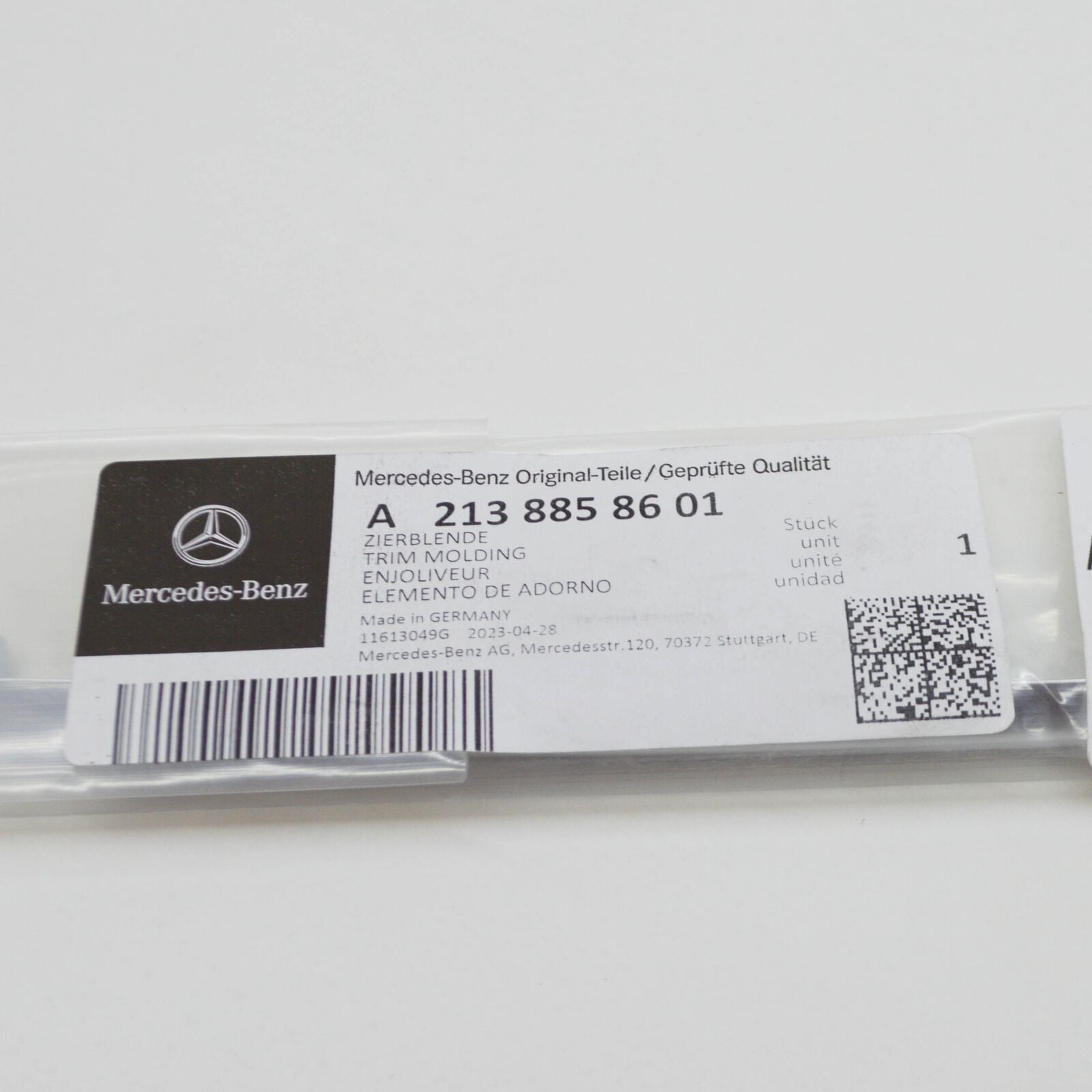 NEW MERCEDES-BENZ E W213 FRONT BUMPER LEFT BOTTOM TRIM A2138858601 2015 ORIGINAL