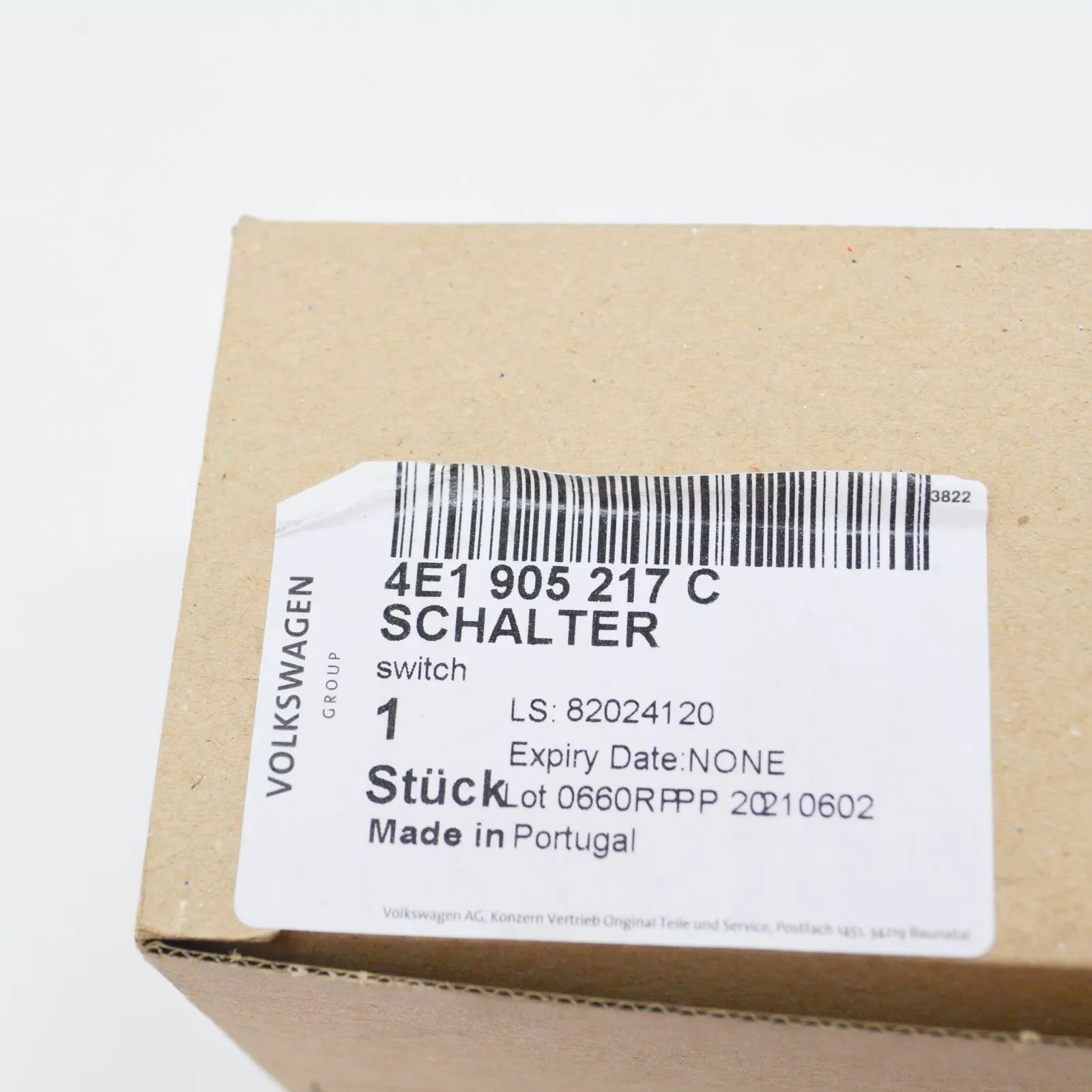 NEW AUDI A8 D3 4E ENGINE START / STOP SWITCH LHD 4E1905217C