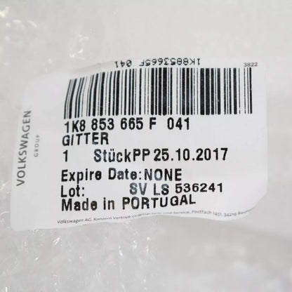 NEW VOLKSWAGEN SCIROCCO FRONT LEFT GRILLE 1K8853665F 041 ORIGINAL