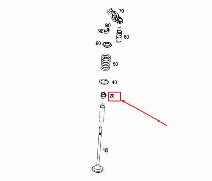 new mercedes-benz s w222 engine valve stem seal a6540532200 original