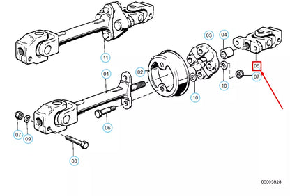 NEW BMW 3 E30 STEERING SWIVEL JOINT 32311154414 1154414 ORIGINAL