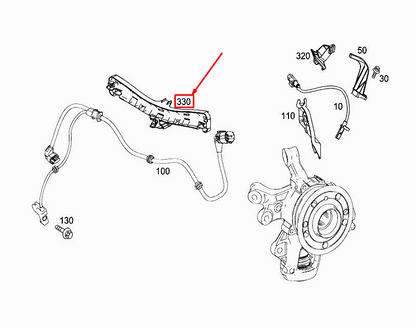 new mercedes-benz gle w166 rear axle wiring harness bracket a1665460700 original