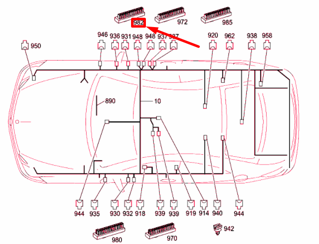 NEW MERCEDES-BENZ E COUPE C207 ENERGY DISTRIBUTOR A0009820512 ORIGINAL