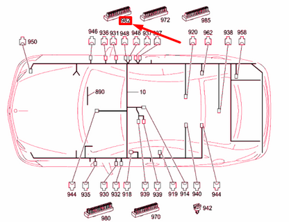 NEW MERCEDES-BENZ E COUPE C207 ENERGY DISTRIBUTOR A0009820512 ORIGINAL