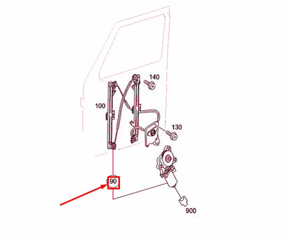 NEW MERCEDES-BENZ G W463 FRONT RIGHT WINDOW LIFT A4637201446 ORIGINAL