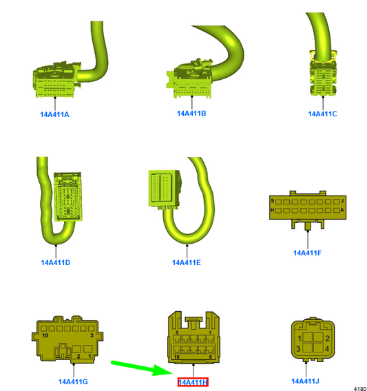 new ford transit custom mk1 wire assy 2437845 original