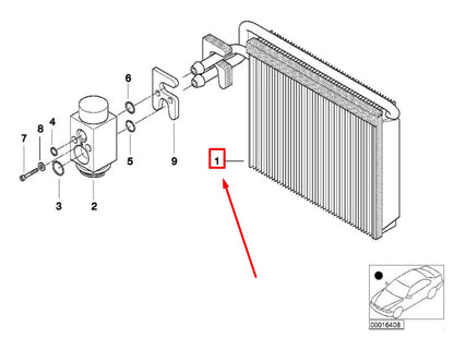 NEW BMW 3 E46 A/C RADIATOR 9135744 64119135744 ORIGINAL