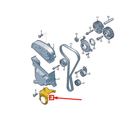 NEW VW GOLF VARIANT CG MK8 ENGINE TOOTHED BELT GUARD 05C109175A ORIGINAL