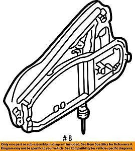 NEW BMW X5 E53 REAR LEFT DOOR HANDLE CARRIER 51228243635 ORIGINAL