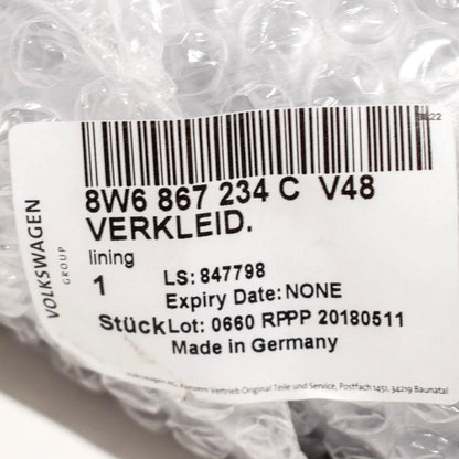 NEW AUDI A5 S5 8W6 FRONT RIGHT A PILLAR TRIM 8W6867234C V48 ORIGINAL