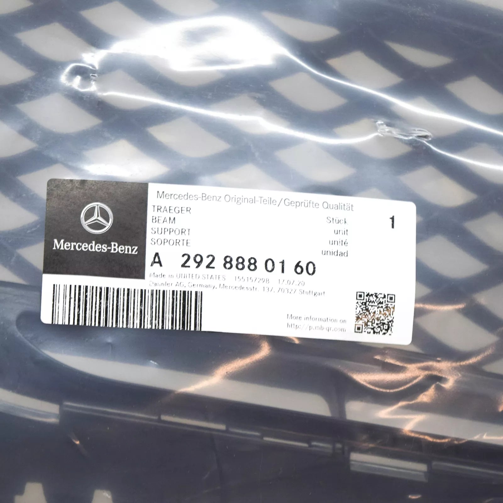 NEW MERCEDES-BENZ GLE COUPE C292 RADIATOR GRILLE A2928880160 ORIGINAL