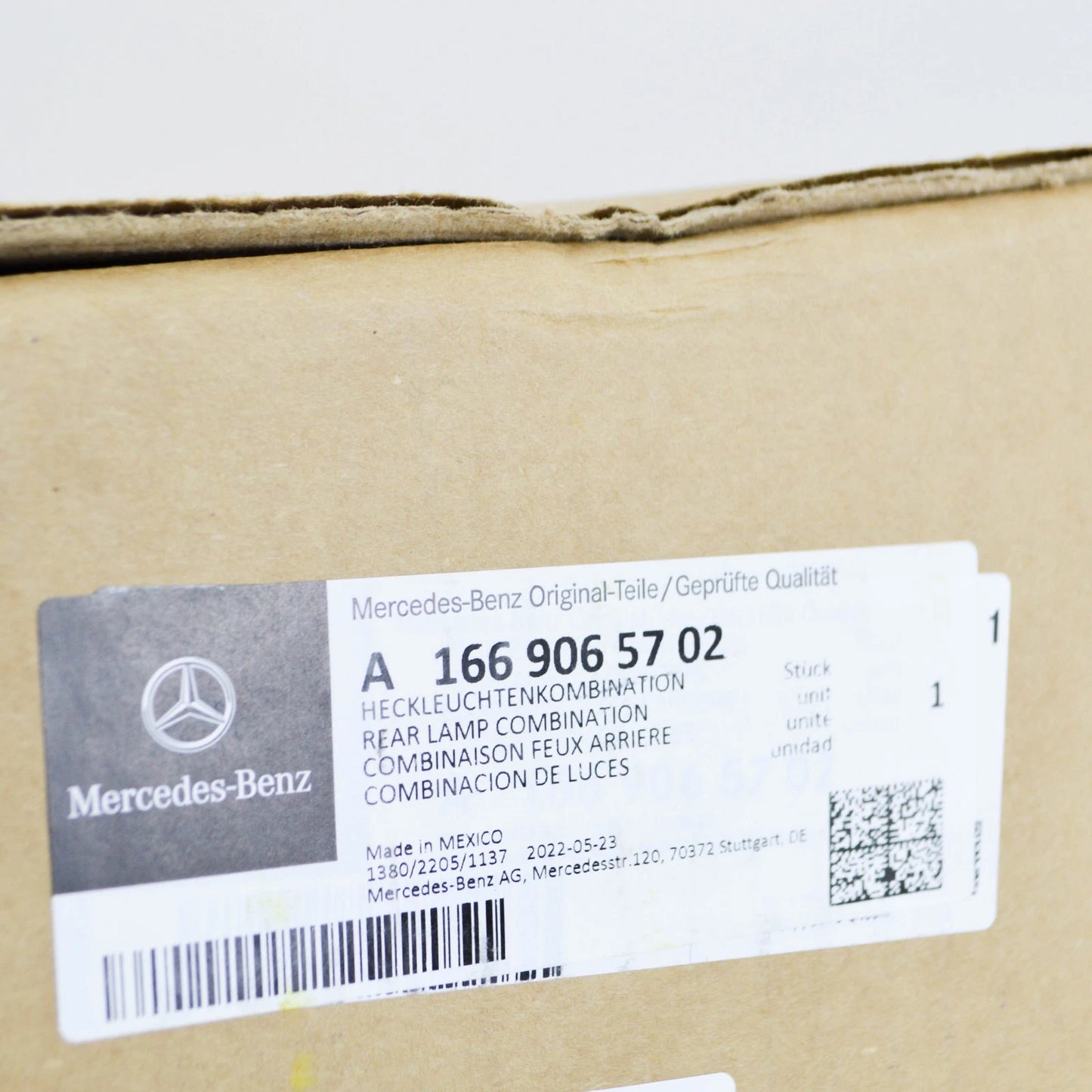 NEW MERCEDES-BENZ ML W166 REAR LEFT TAIL LIGHT A1669065702 ORIGINAL