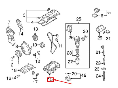 NEW AUDI A4 AVANT B7 ENGINE OIL SUMP 06B103601CG ORIGINAL