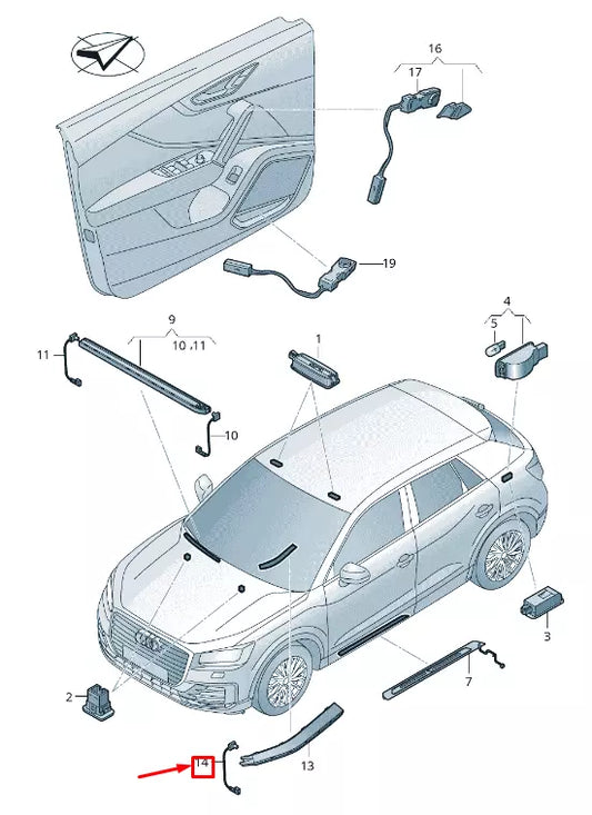NEW AUDI Q2 GA LED MODULE 81A947356J