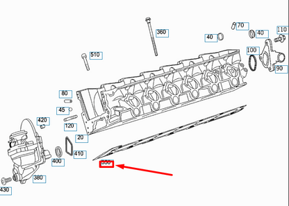 new mercedes-benz cl c215 right cylinder head gasket a2750160320 original