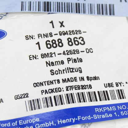 new ford mondeo mk4 front side panel name plate badge 1688863 original