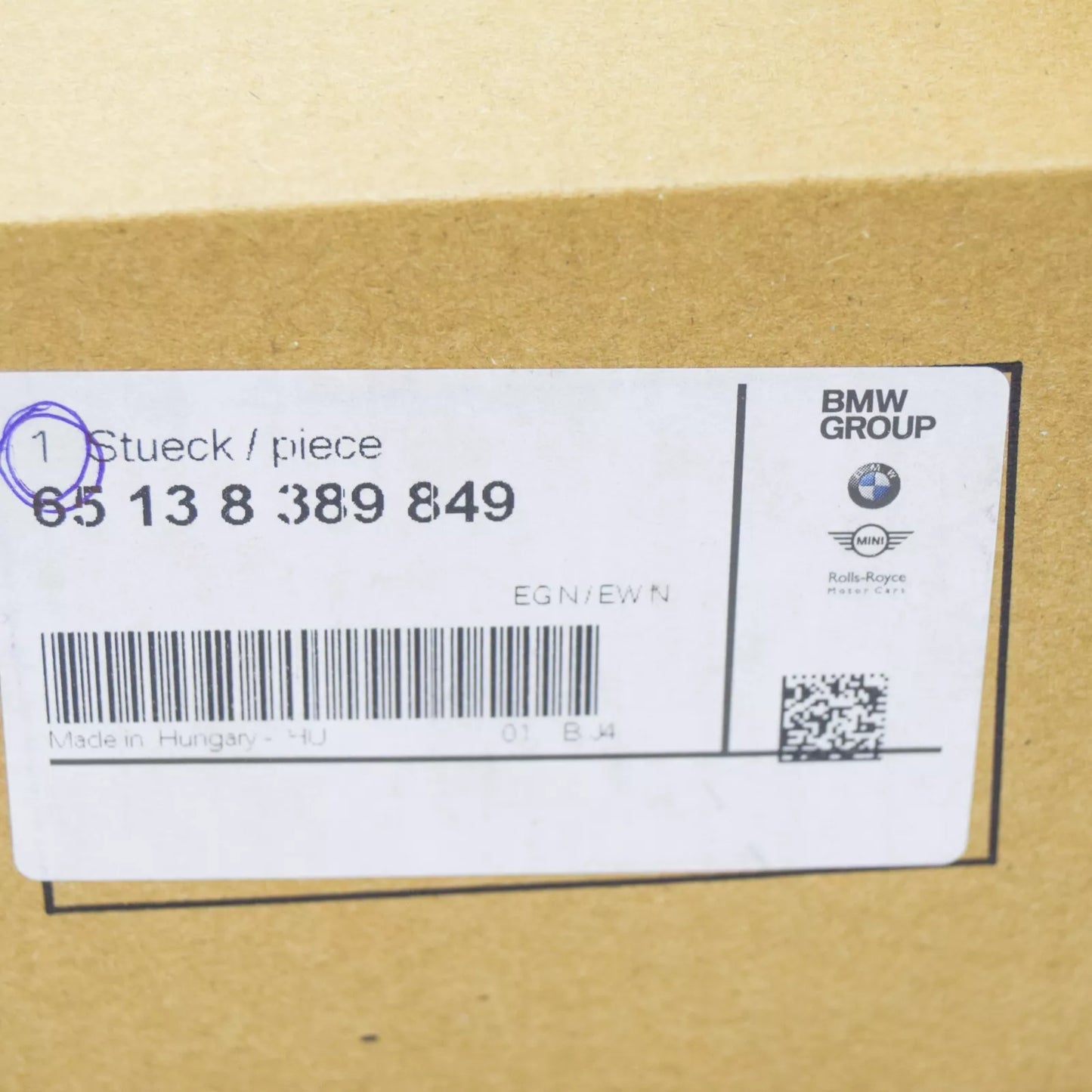 NEW BMW 5 E39 SUBWOOFER SPEAKER 65138389849 8389849 ORIGINAL