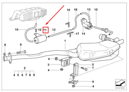 NEW BMW 3 E46 VACUUM STORAGE CONTAINER 1740207 18101740207 ORIGINAL