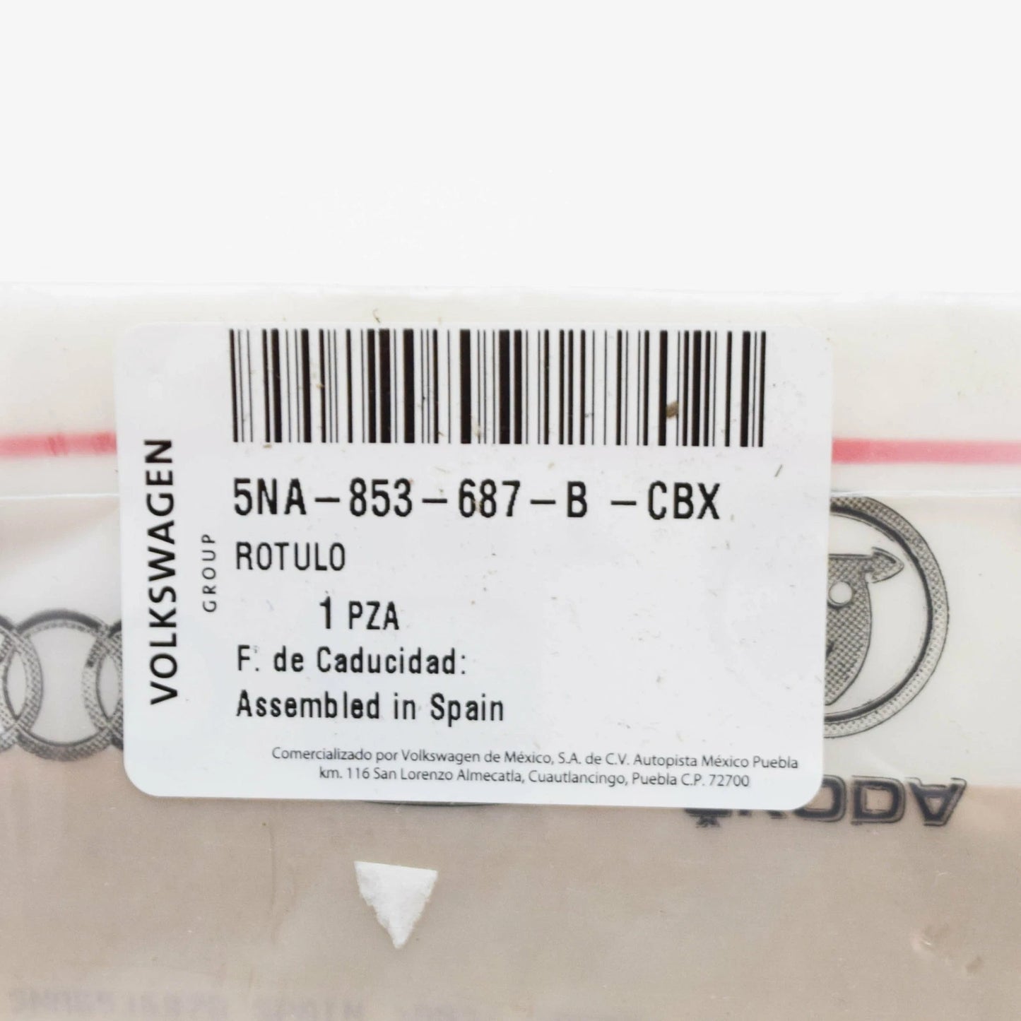 NEW VW TIGUAN ALLSPACE AD MK2 REAR EMBLEM BADGE 5NA853687BCBX ORIGINAL