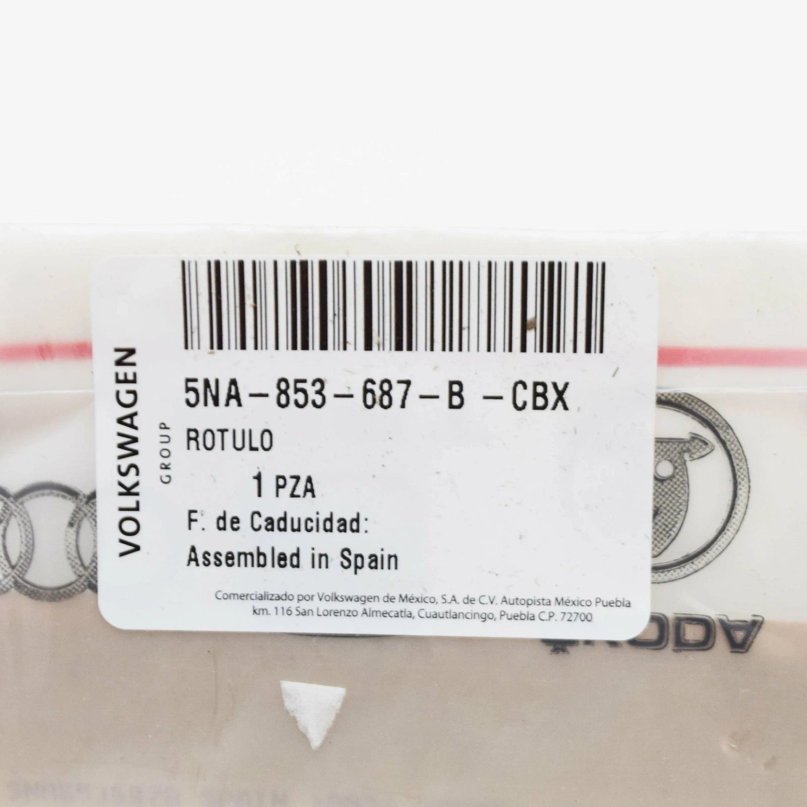 NEW VW TIGUAN ALLSPACE AD MK2 REAR EMBLEM BADGE 5NA853687BCBX ORIGINAL