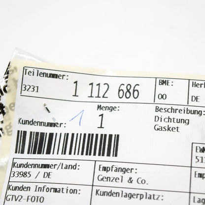 NEW BMW 3 E30 STEERING COLUMN GASKET 32311112686 1112686 ORIGINAL